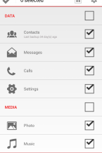 Screenshot santa backup